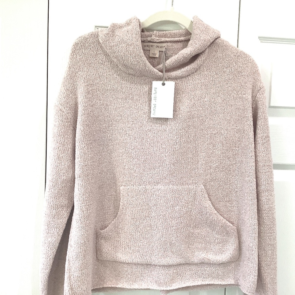 Barefoot Dreams Feather Lite Pullover Hoodie- size Large-  NWT